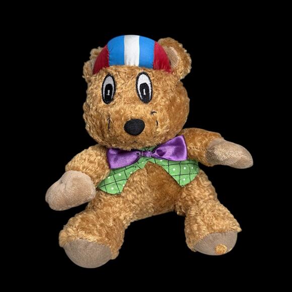 St. Jude Children’s Hospital Bear Plush Bowtie Cape Brown Stuffed Animal 10 in - Picture 1 of 8